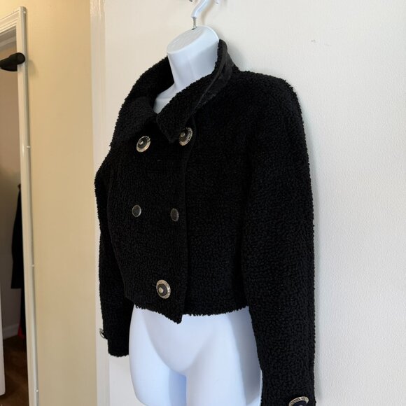 Gianni Versace Couture Fall/Winter 1994 Runway Black Cropped Boucle Jacket Sz S - Picture 13 of 16